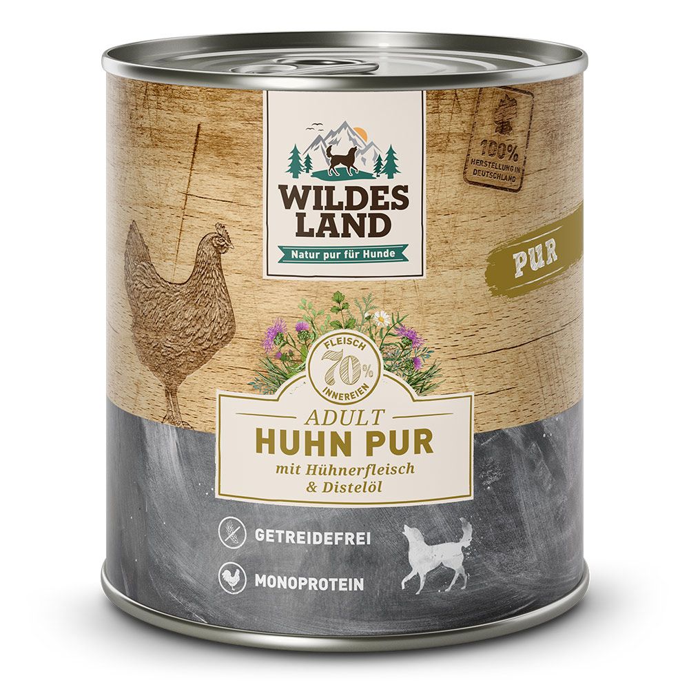 Wildes Land Hund Nassfutter