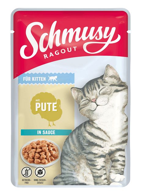 SCHMUSY Ragout Pouch in Sauce 100g Frischebeutel KatzennassfutterVorschaubild