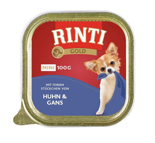 RINTI Gold Mini 100g Schale Hundenassfutter