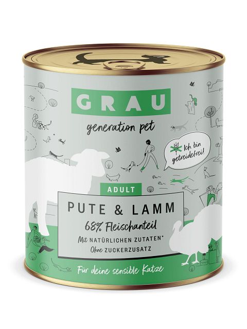 grau Katze 800 Gramm KatzennassfutterVorschaubild