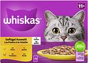 Vorschaubild Whiskas 11+ Geflügel Auswahl Gelee Multipack 12 x 85 Gramm Katzennassfutter