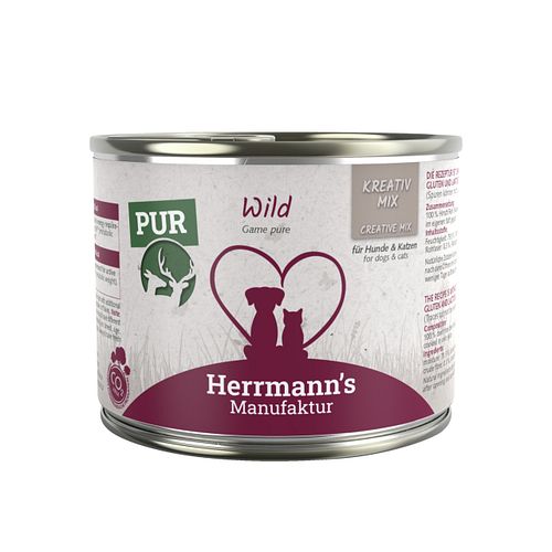 Herrmann's Kreativ-Mix Reinfleisch 200 Gramm Hundenassfutter