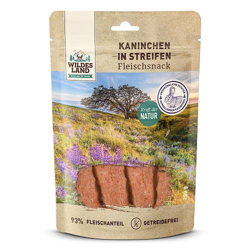 Wildes Land Kaninchenfleisch Hunde Snack