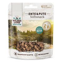 WILDES LAND Katze 50g Softsnack Ente und Pute