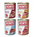 Vorschaubild RINTI Kennerfleisch 24 x 400g Mixpaket (Huhn,Ente,Rind,Geflügelherzen)  Hundenassfutter