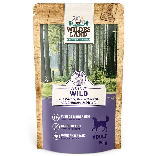 Wildes Land Hundenassfutter 150g