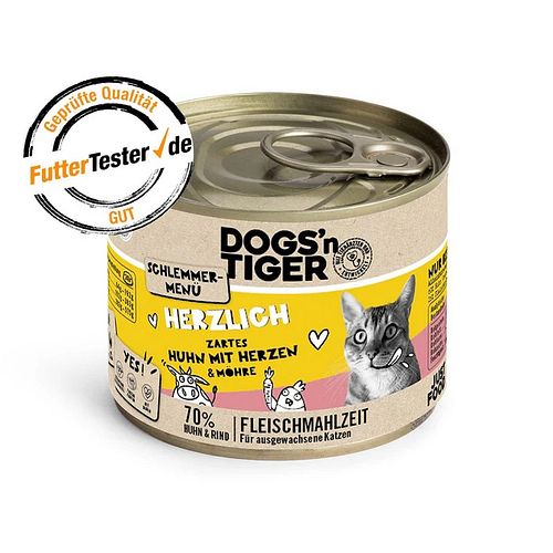 Dogs'n Tiger 200g Dose Katzenassfutter