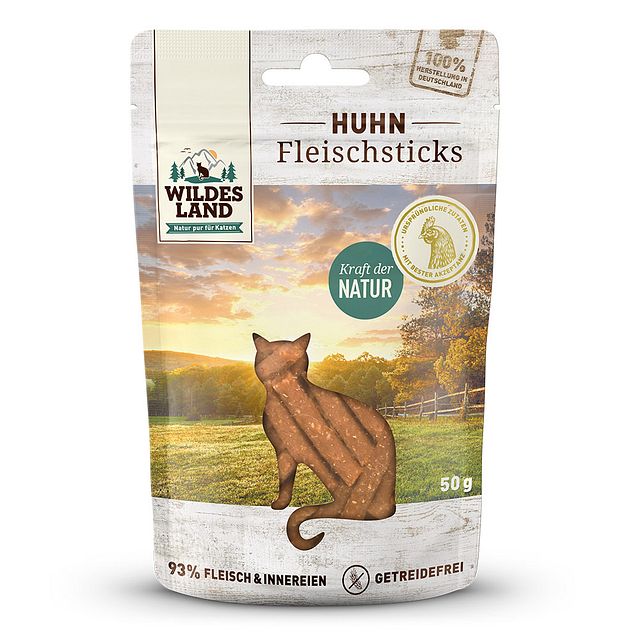 WILDES LAND Katze Fleischsticks KatzensnackVorschaubild