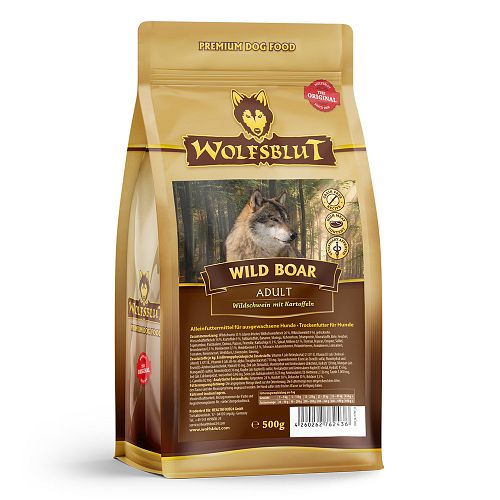 WOLFSBLUT Wild Boar Wildschwein mit Kartoffeln Hundetrockenfutter
