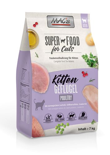 MAC's Kitten Geflügel & Shrimps Katzentrockenfutter