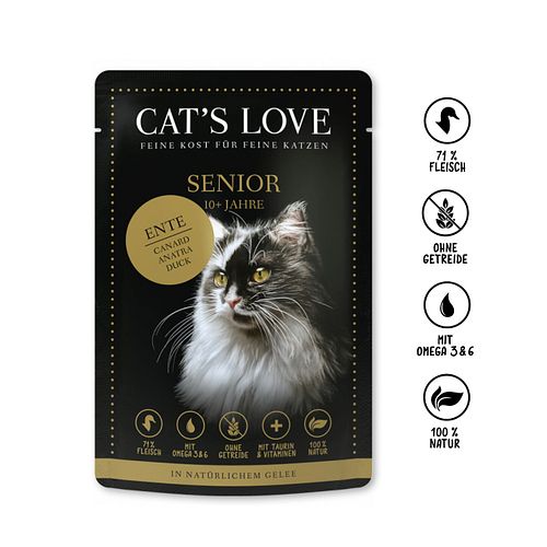 Cat's Love Senior 85g Beutel Katzennassfutter