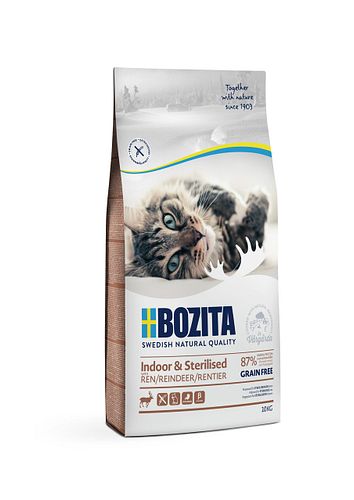 Bozita Indoor & Sterilised Grain Free Reindeer Katzentrockenfutter