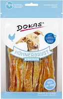 DOKAS Hühner- oder Entenbrustbrust in Streifen Hundesnack