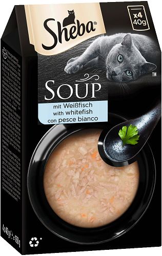 Sheba Soup Multipack 4x40 Gramm Katzennassfutter