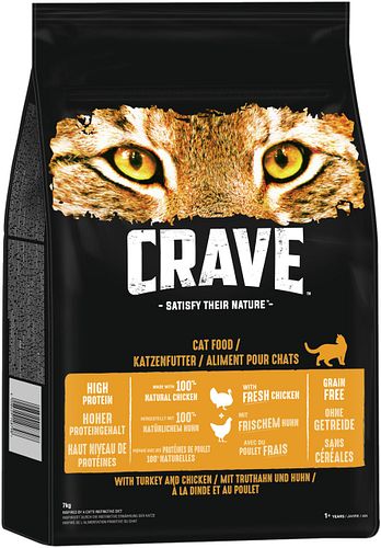 CRAVE Truthahn & Huhn Katzentrockenfutter