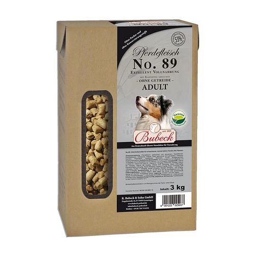 Bubeck Nr. 89 Adult Pferdefleisch mit Kartoffel gebacken Hundetrockenfutter