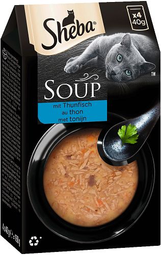 Sheba Soup Multipack 4x40 Gramm Katzennassfutter
