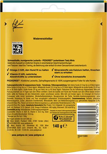 Pedigree Leckerbissen Mini-Happen Käse-Rind Hundesnack