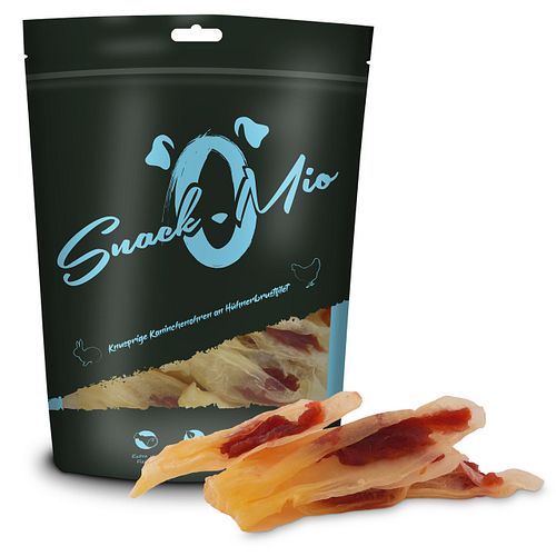SnackOMio Kaninchenohren 70 Gramm Hundesnack