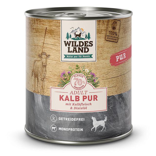 Wildes Land PUR Hundenassfutter 800gVorschaubild