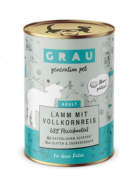 grau Katze 400 Gramm KatzennassfutterVorschaubild