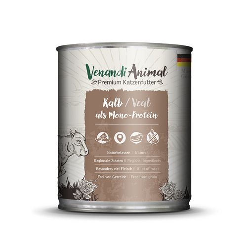 Venandi Animal Monoprotein 800g Katzennassfutter