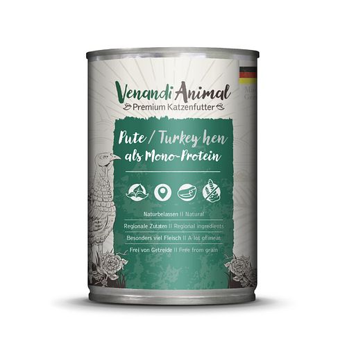 Venandi Animal Monoprotein 400g Katzennassfutter
