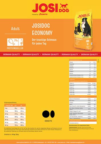 Josera JosiDog Economy Hundetrockenfutter
