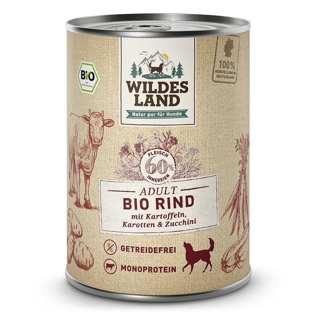 Wildes Land BIO Hundenassfutter 400gVorschaubild