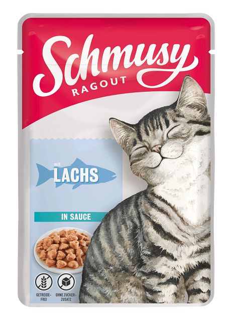 SCHMUSY Ragout Pouch in Sauce 100g Frischebeutel KatzennassfutterVorschaubild