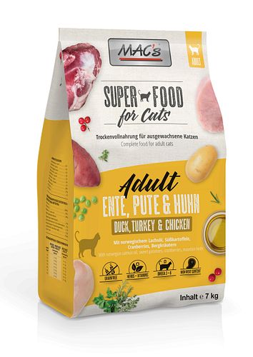 MAC's Cat Adult Ente, Pute & Huhn Katzentrockenfutter