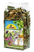 JR FARM Sonnenhut & Luzerne-Klee 100g Raufutter für Kleintiere