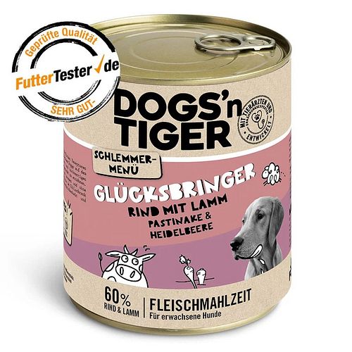 Dogs'n Tiger 800g Dose Hundenassfutter