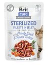 Vorschaubild Brit Care Sterilized Fillets in Jelly 85 Gramm Katzennassfutter