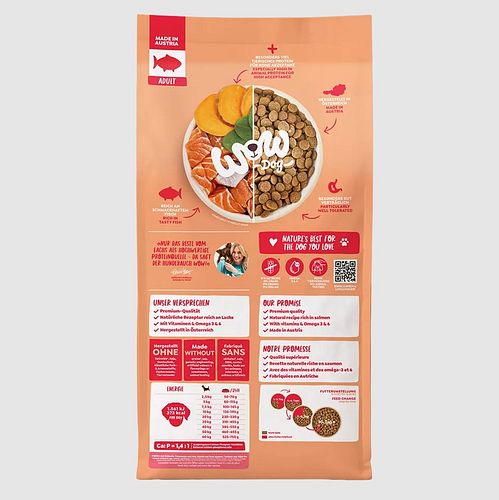 WOW Adult Lachs 6kg Hundetrockenfutter