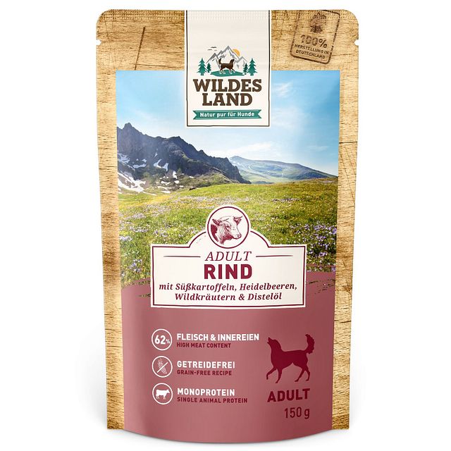Wildes Land Hundenassfutter 150gVorschaubild