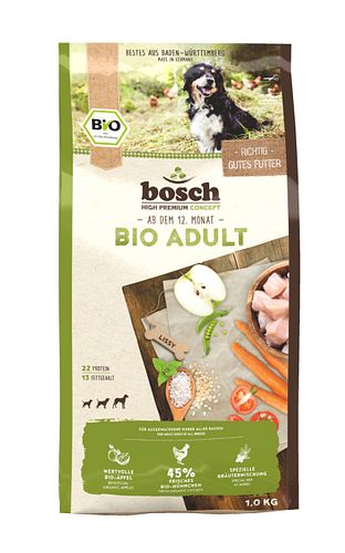 bosch Bio Adult Hühnchen & Apfel Hundetrockenfutter