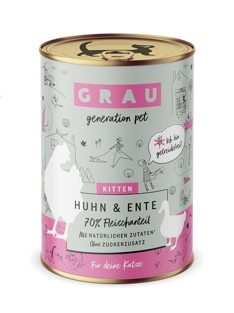 grau Katze 400 Gramm KatzennassfutterVorschaubild