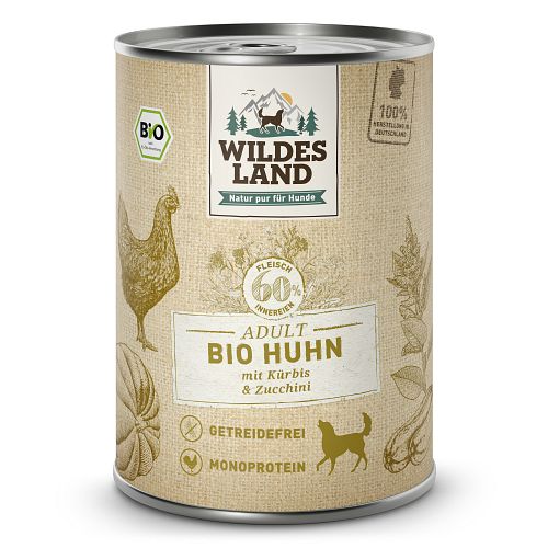 Wildes Land BIO Hundenassfutter 400g