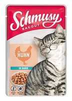 SCHMUSY Ragout Pouch in Sauce 100g Frischebeutel Katzennassfutter