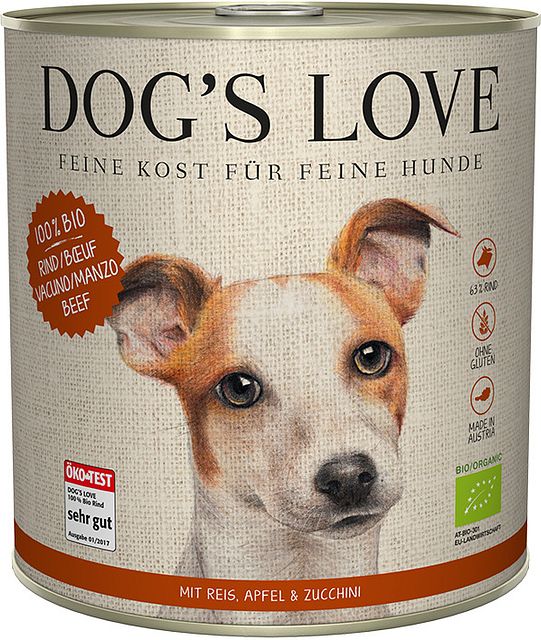 Dog's Love Bio 800g Dose HundenassfutterVorschaubild