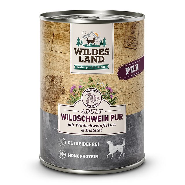 Wildes Land PUR Hundenassfutter 400gVorschaubild