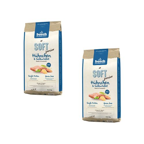 bosch SOFT junior Hühnchen & Süßkartoffel Hundetrockenfutter