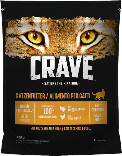 CRAVE Truthahn & Huhn Katzentrockenfutter
