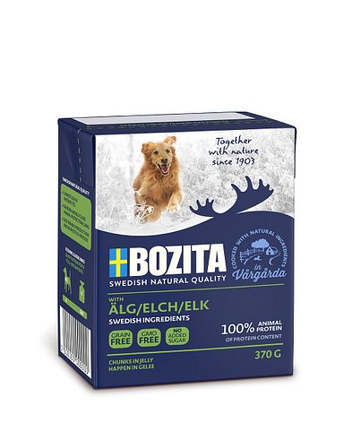 Bozita Happen in Gelee 370 Gramm Hundenassfutter