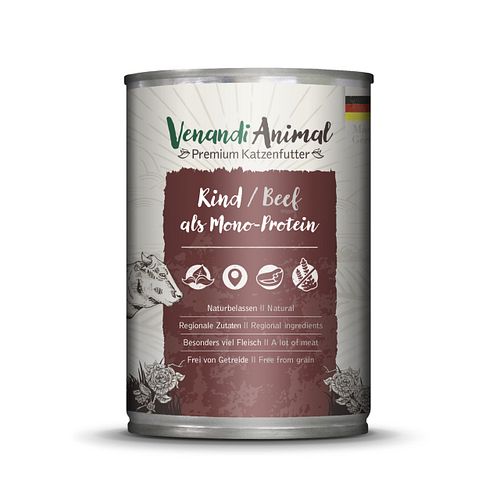 Venandi Animal Monoprotein 400g Katzennassfutter