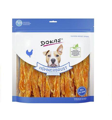 DOKAS Snack-Mix Fleisch-Streifen 2x900gHundesnack