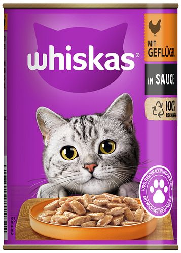 Whiskas 1+ Terrine in Sauce 400 Gramm Katzennassfutter
