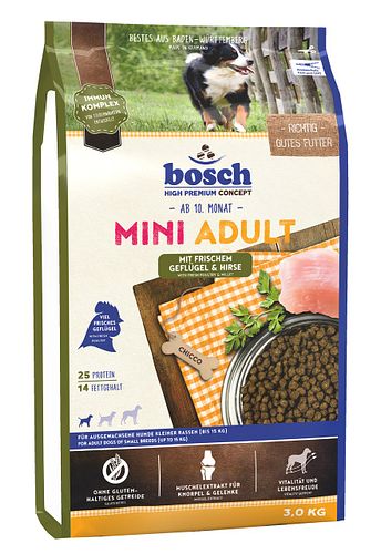 bosch Mini Adult Geflügel & Hirse Hundetrockenfutter