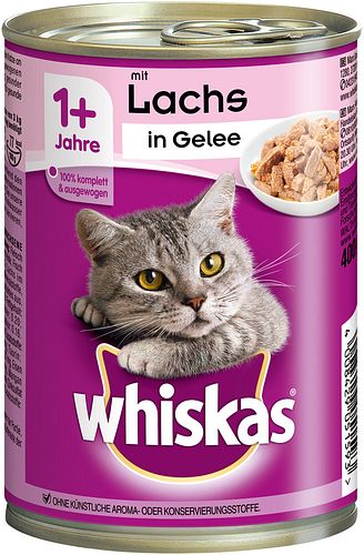 Whiskas 1+ in Gelee 400 Gramm Katzennassfutter
